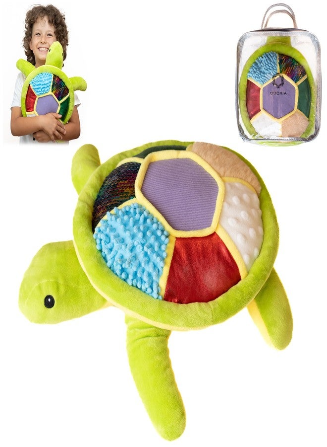 ODOXIA Sensory Turtle Stuffed Animal | Sensory Plush Toy | Fidget Stuffed Animal for Kids | Great for Sensory Needs | Sensory Stuffed Animals for Children | Sensory Pillow Plush - Image 1